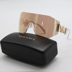 NEW VERSACE VE2258 10027J NUDE SHIELD VERSACE SUNGLASSES MOD 2258 1002/7J
